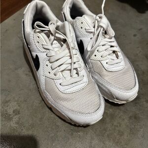 Nike White and Black Athletic Shoes